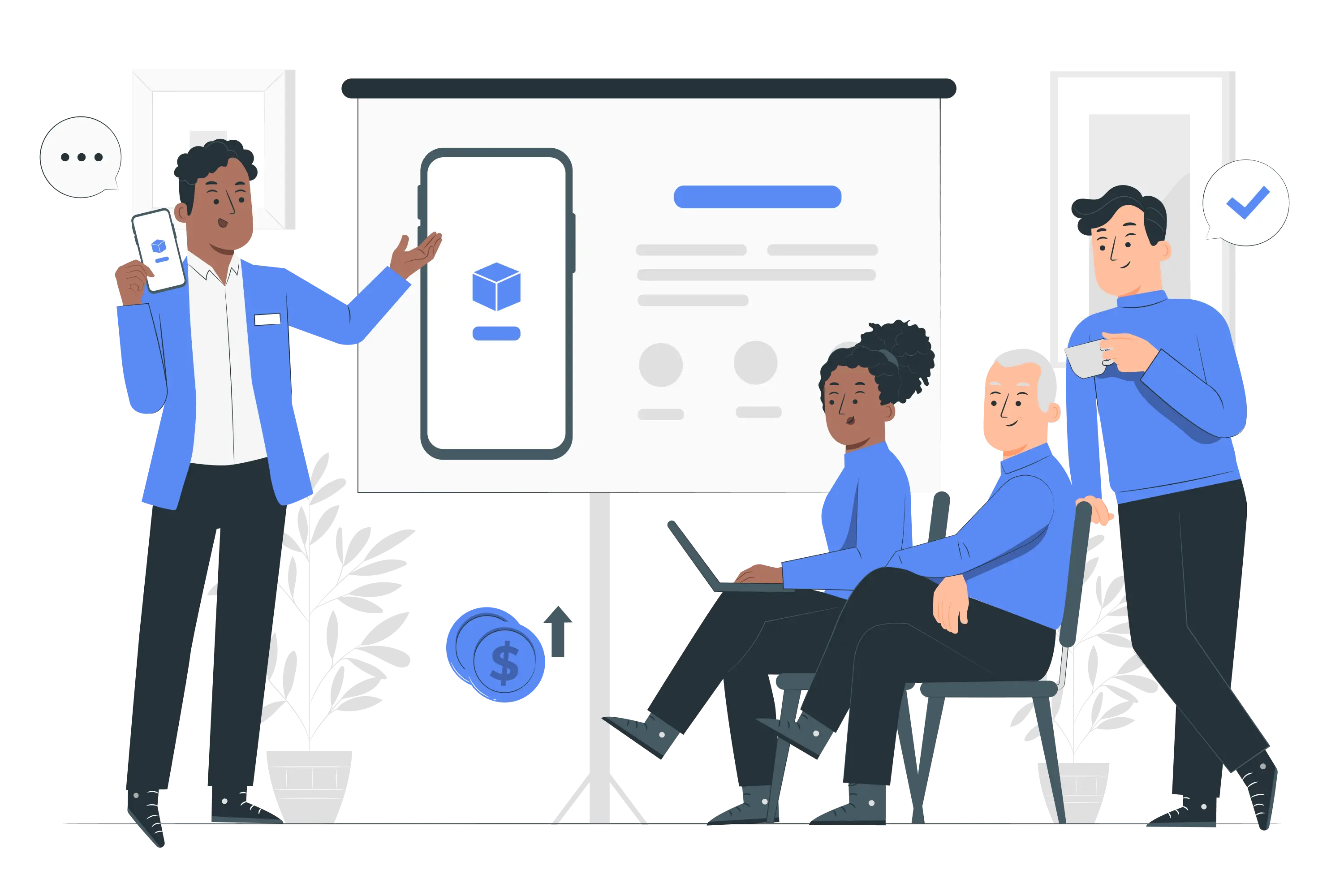 Team collaboration illustration